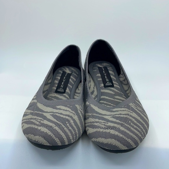 STEVEN by Steve Madden Bandour Zebra Print Flats - Picture 2 of 5